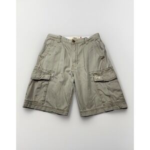 Levis Cargo Workwear Shorts Men 32 Baggy Beige Skater Y2K Grunge Vintage Red Tab